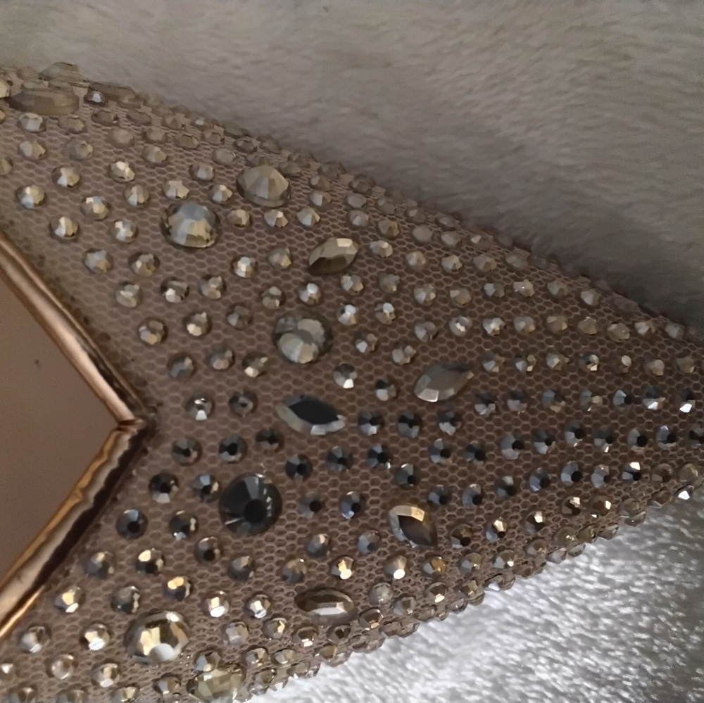 💖❤️Top Moda Women's Gold Embellished 4" Heels - Clear Plastic - Size 10 ❤️‍🩹🩷 - Picture 2 of 7